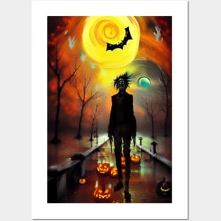 Halloween digital painting Posters and Art